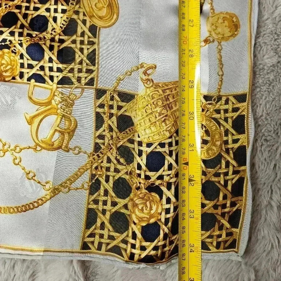 Christian Dior Silk Shawl Scarf - Picture 4 of 16